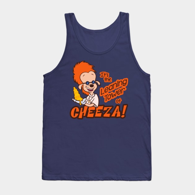 Leaning Tower of Cheeza Tank Top by Ellador